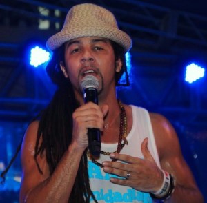 CIC past pupil turned Soca Star Kees Dieffenthaller of Kes the Band performin at the 2013 'Feting With The Saints'